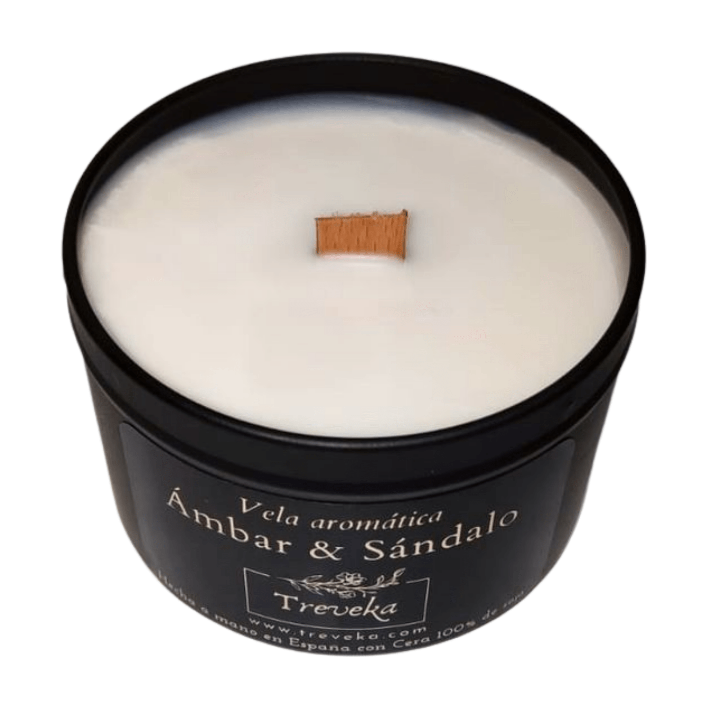 Ámbar & Sándalo 2-min Vela aromática Ámbar & Sándalo