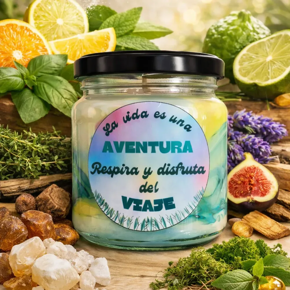 Vela con mensaje Aventura Vela con mensaje Aventura